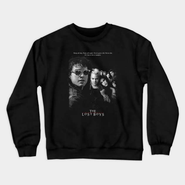 THE LOST BOYS (4 dark tees) Crewneck Sweatshirt by KERZILLA